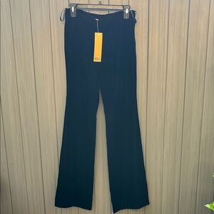 Tory Burch Side-Zip Tory Velvet Flare Pants Women's size 2 NWT Academia Career
